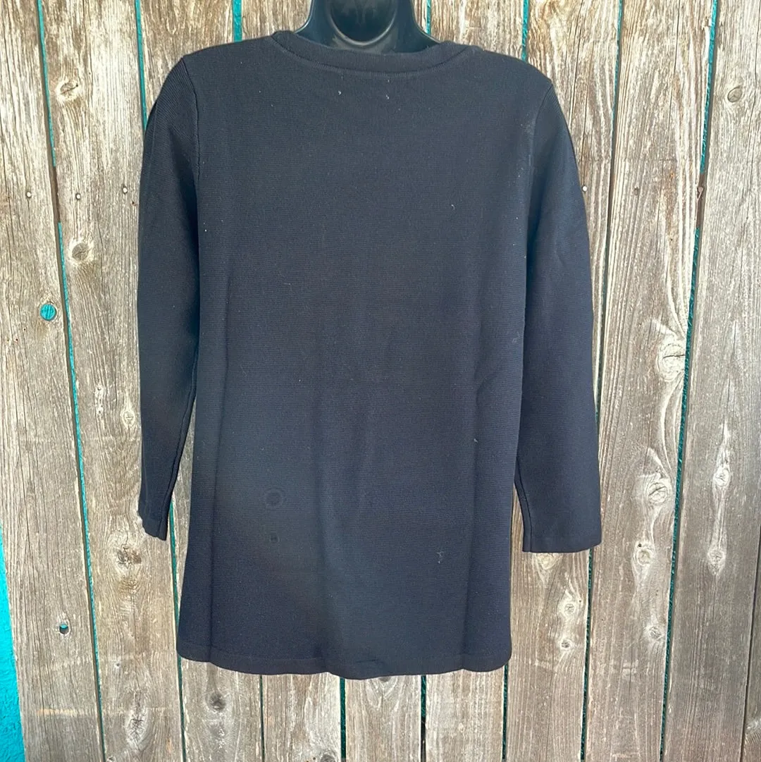 Pullover Sweater w/ Button Detail