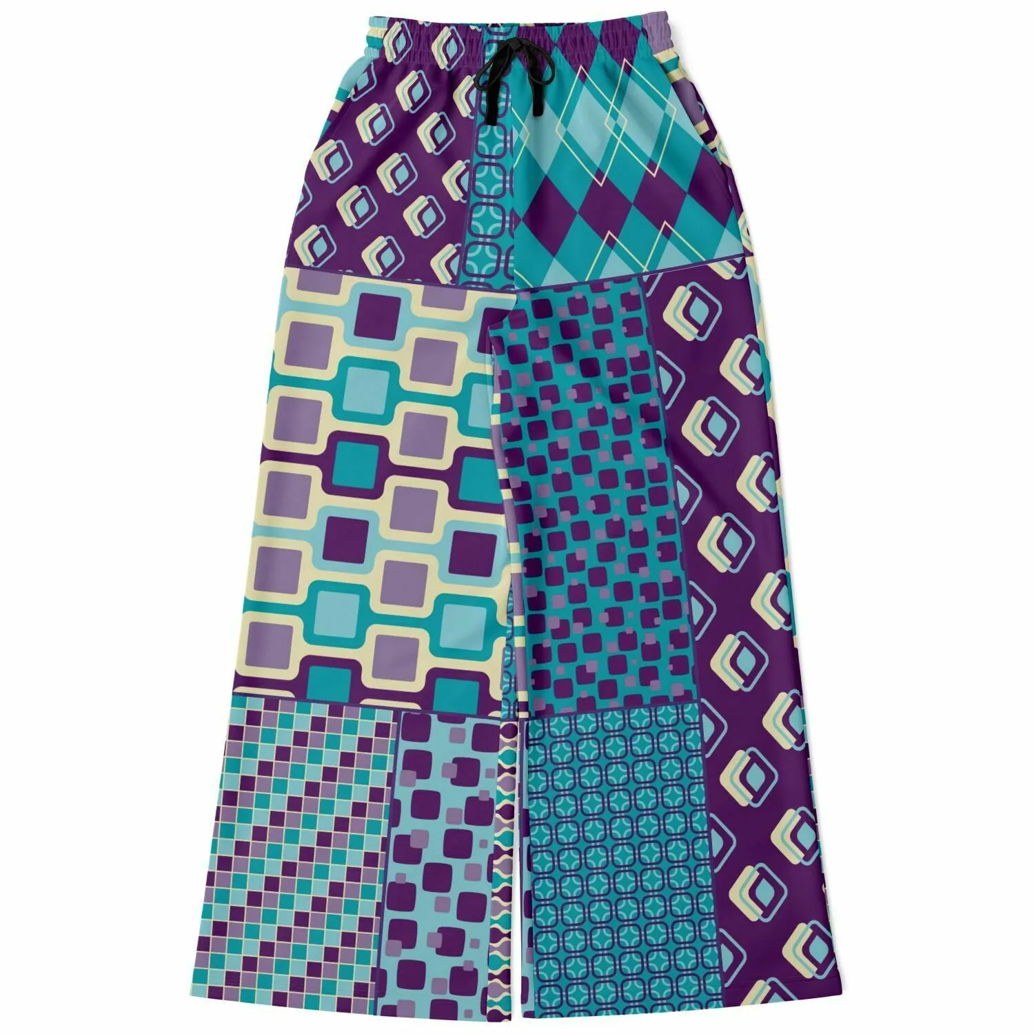 Purple Jetson Eco-Poly Stretchy Phat Bellbottoms