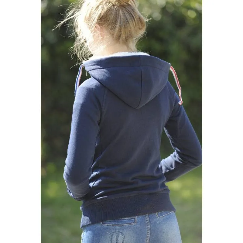 Pénélope - Double Zip Sweater - Navy