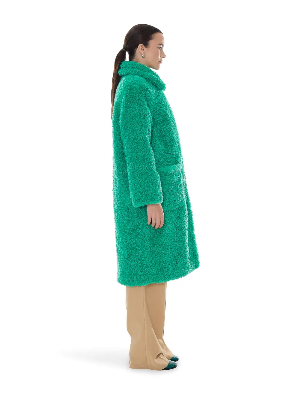 		Ruby  Shamrock Faux Fur Coat	