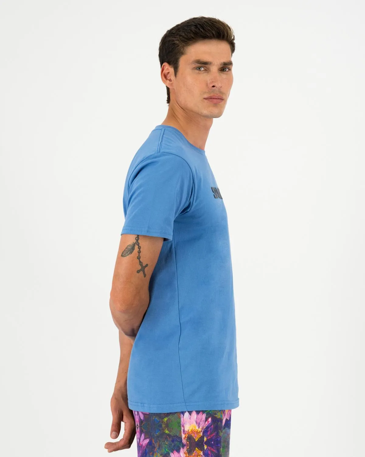 Salomon Sml8557 Mens Core Logo Ss Tee Quiet Harbour