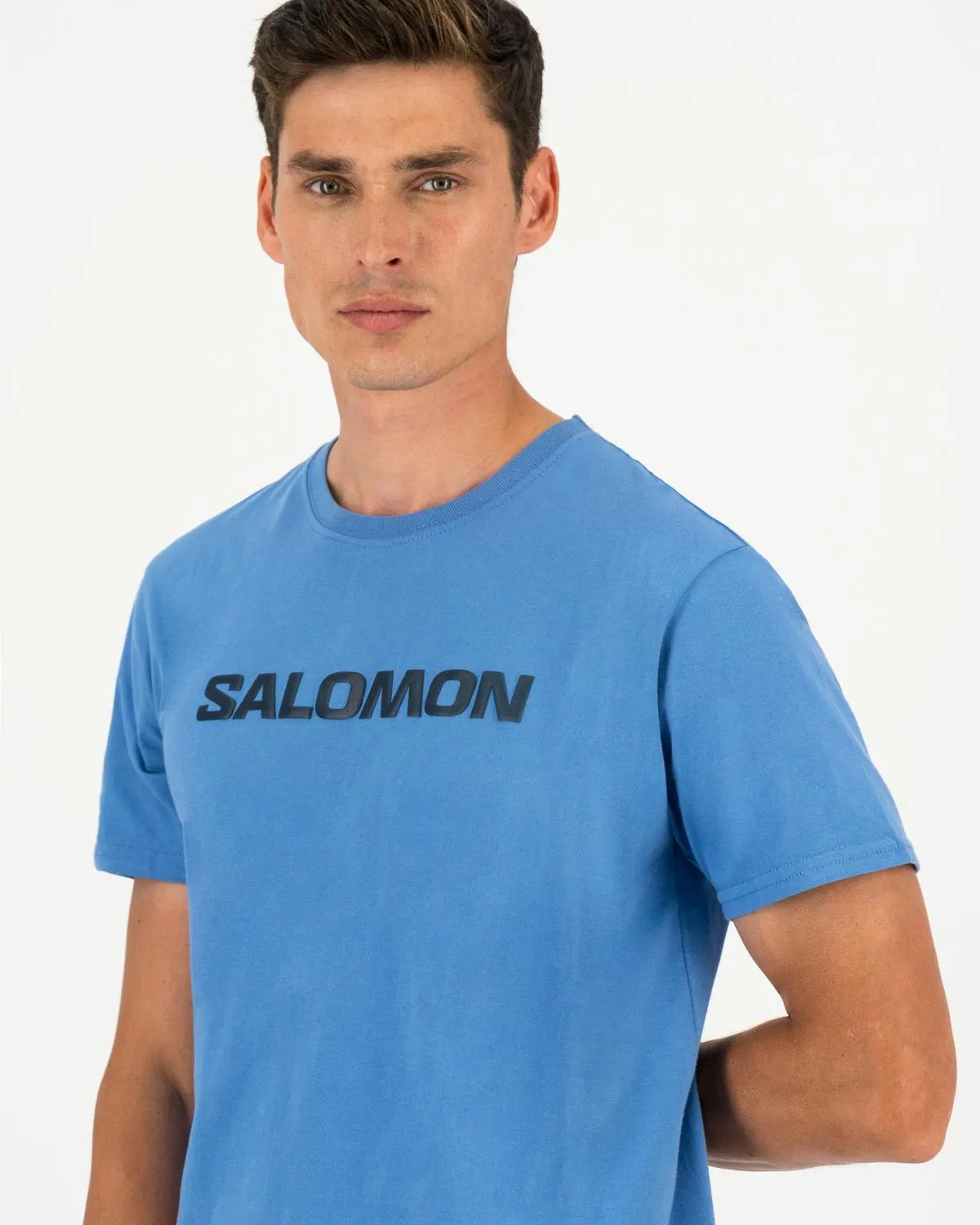 Salomon Sml8557 Mens Core Logo Ss Tee Quiet Harbour