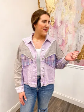 Shades of Lavender Patch Jacket