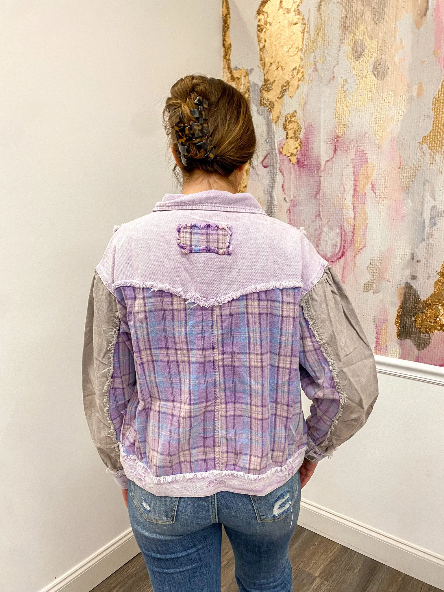 Shades of Lavender Patch Jacket