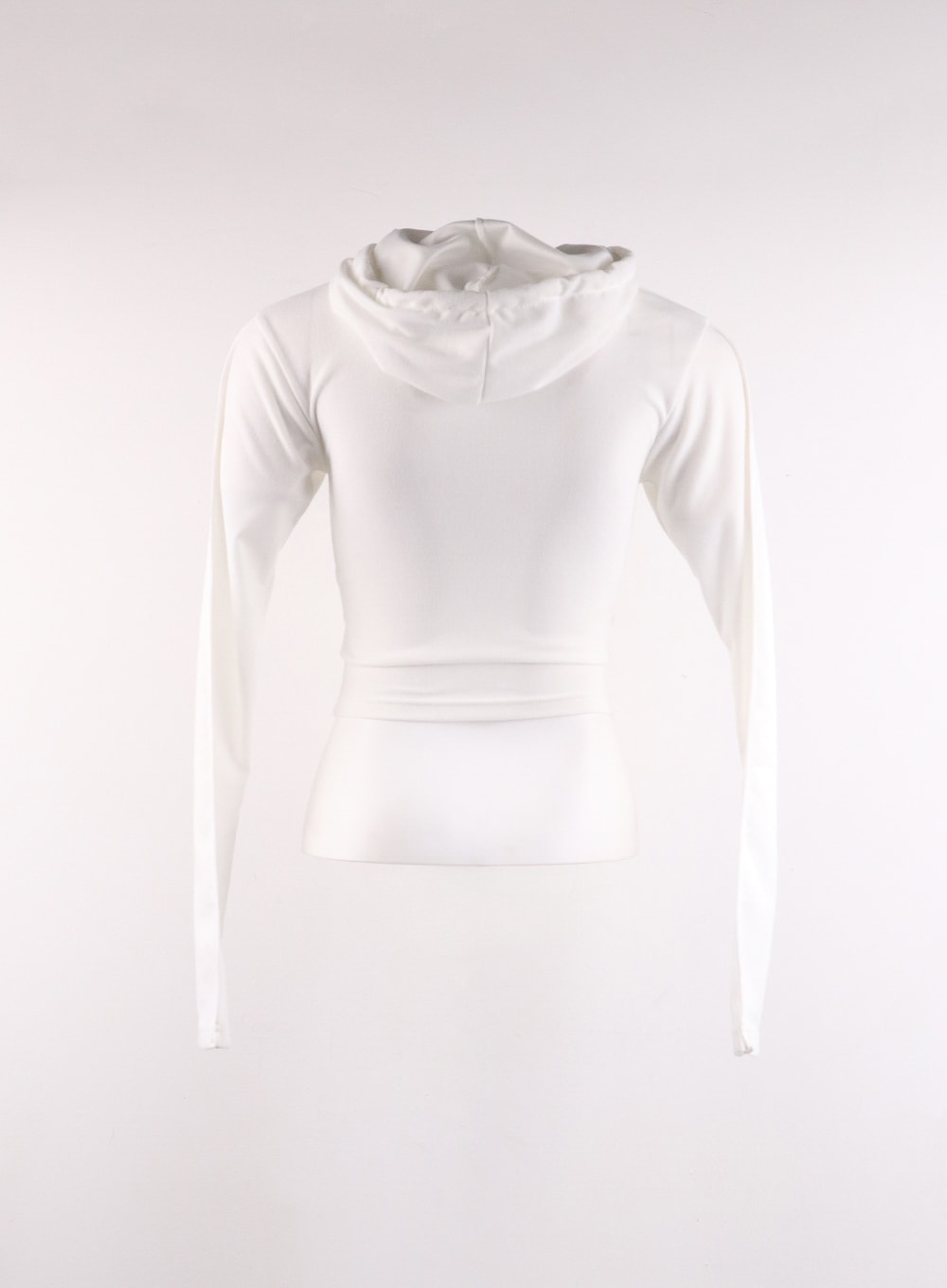 Slim Fit Zip-Up Crop Hoodie CF405