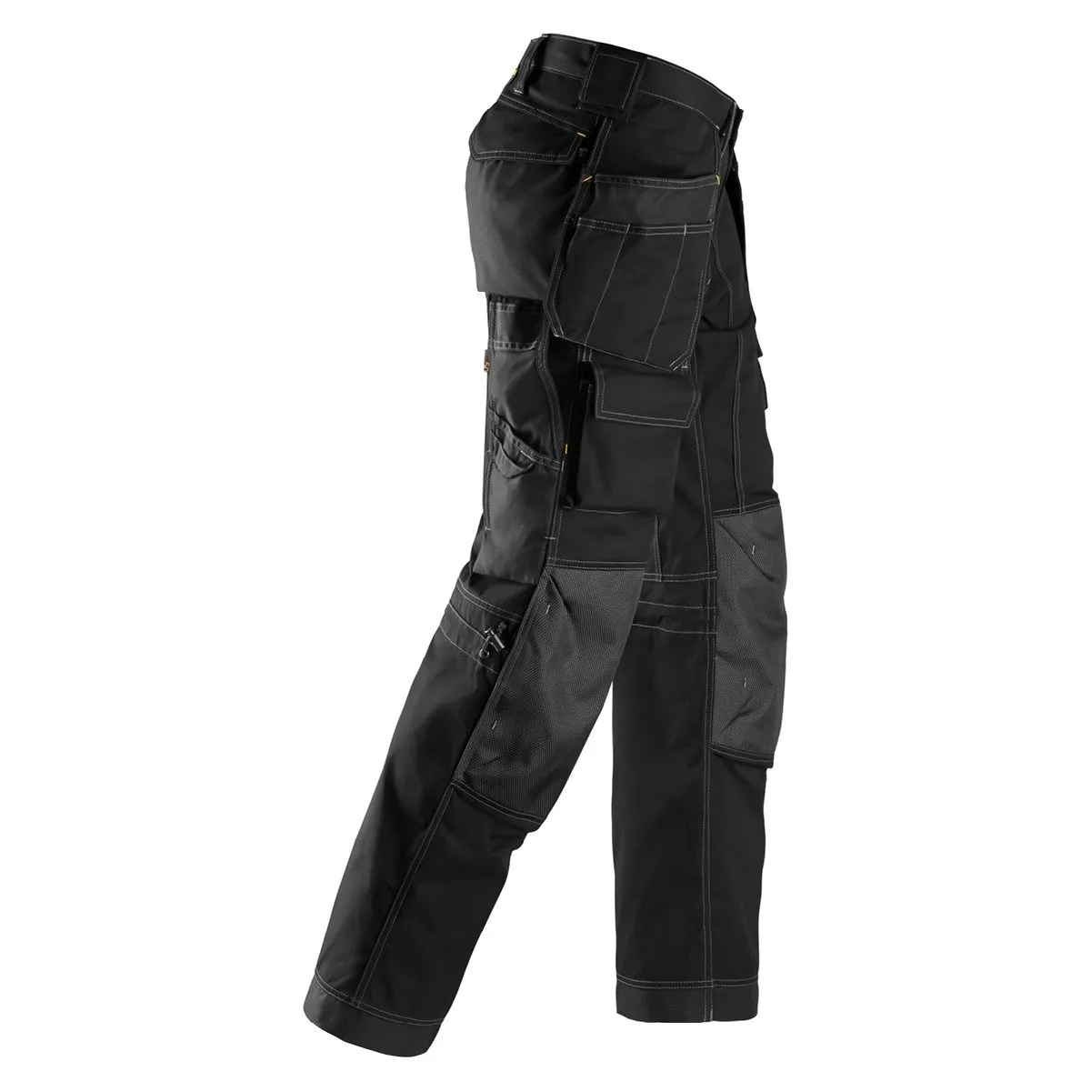 Snickers 3223 Floorlayer Work Trousers with Holster Pockets Rip Stop - Bl