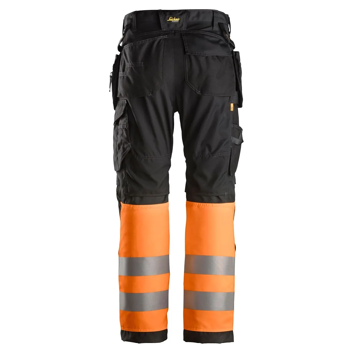 Snickers 6233 AllroundWork, High-Vis Work Trousers+ Holster Pockets, Class 1&#