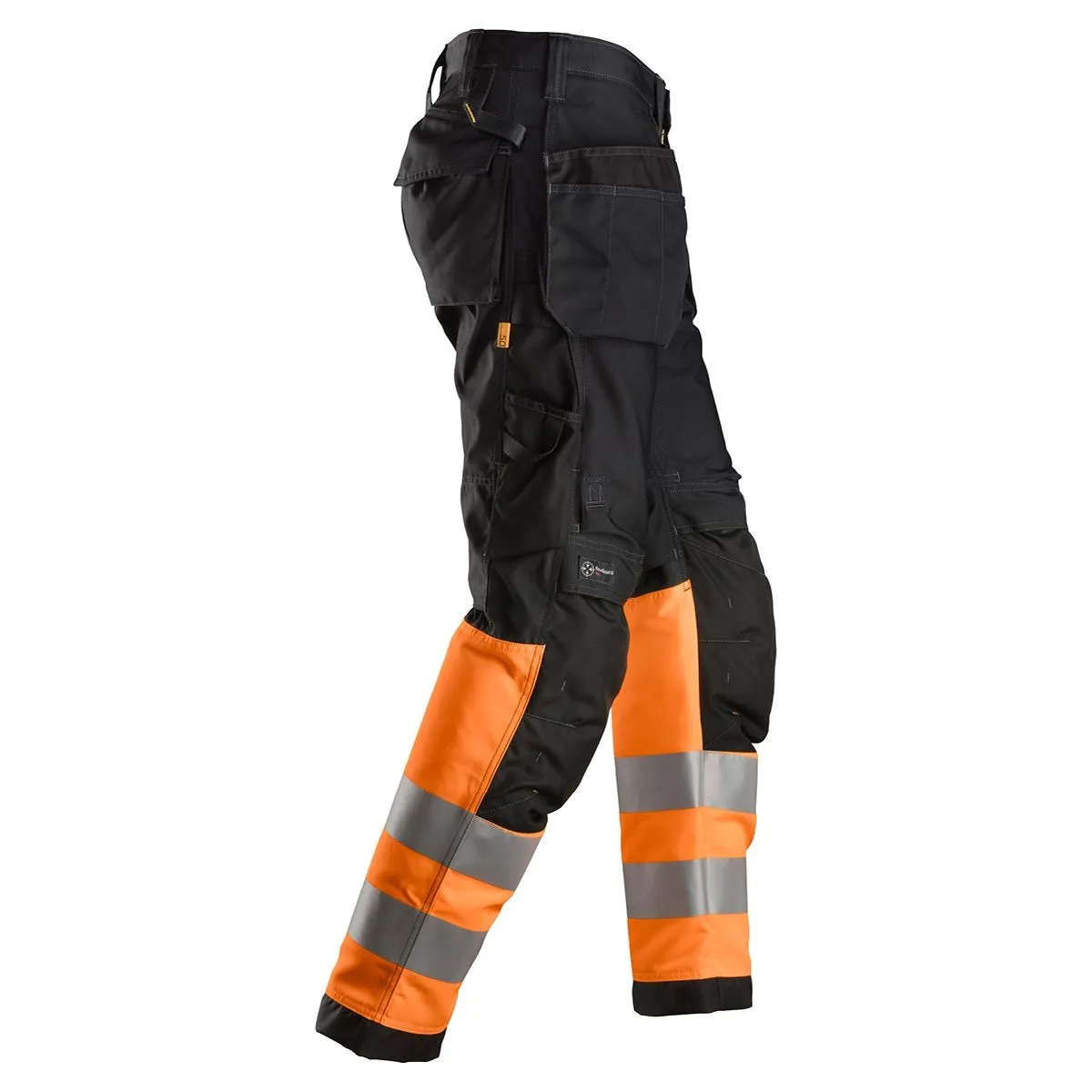 Snickers 6233 AllroundWork, High-Vis Work Trousers+ Holster Pockets, Class 1&#