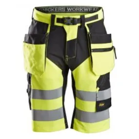 Snickers 6933 FlexiWork, High-Vis Short Trousers + Holster, Class 1 -