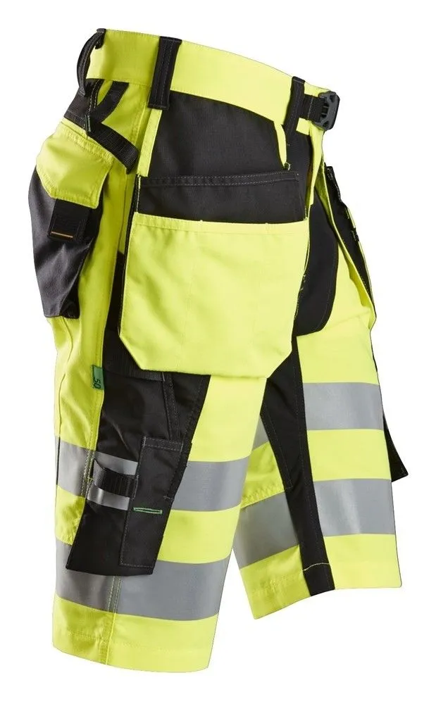 Snickers 6933 FlexiWork, High-Vis Short Trousers + Holster, Class 1 -