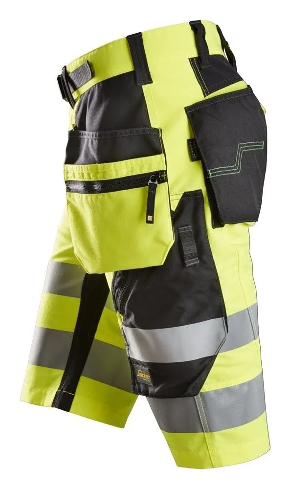 Snickers 6933 FlexiWork, High-Vis Short Trousers + Holster, Class 1 -