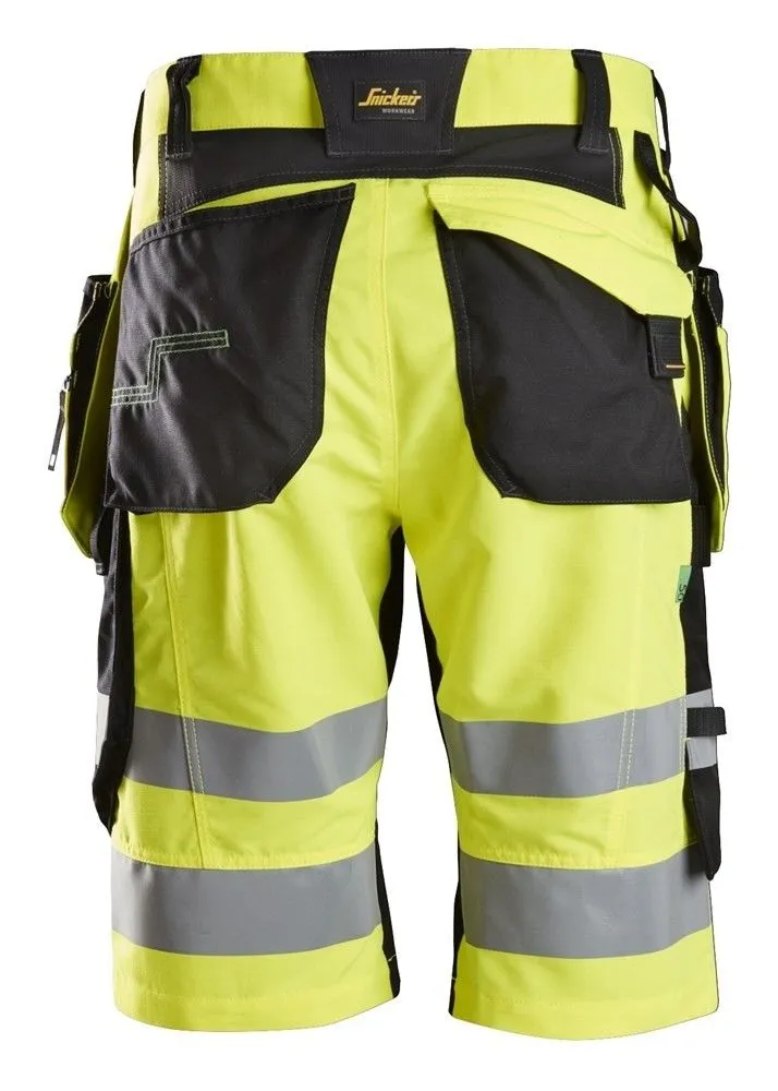 Snickers 6933 FlexiWork, High-Vis Short Trousers + Holster, Class 1 -