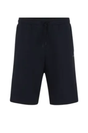 Stretch-cotton regular-fit shorts with sandwich logo