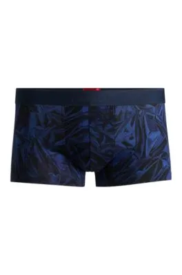 Stretch-cotton trunks with seasonal print