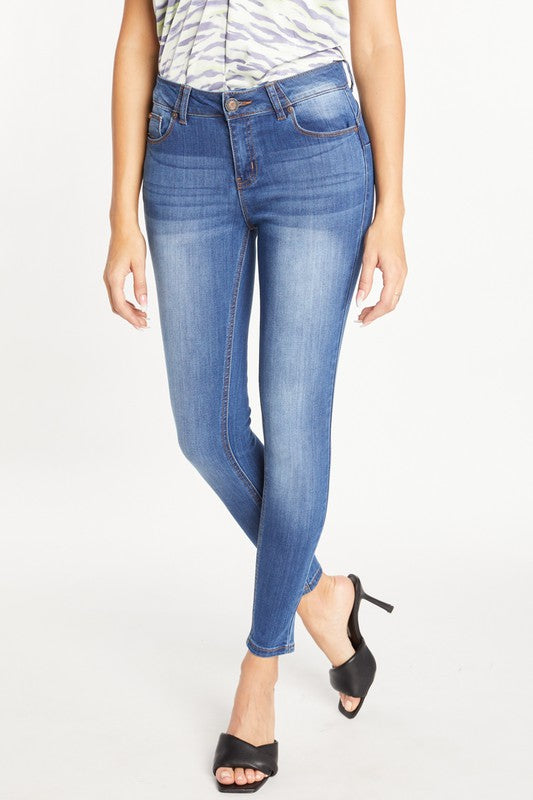 Super Soft Push Up Ankle Skinny Jeans