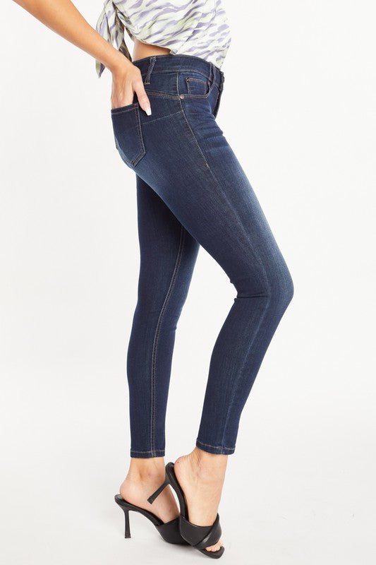 Super Soft Push Up Ankle Skinny Jeans