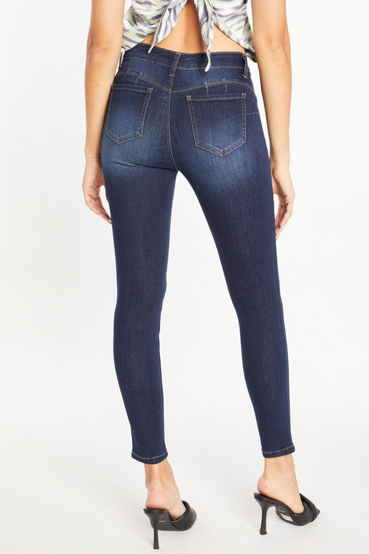 Super Soft Push Up Ankle Skinny Jeans