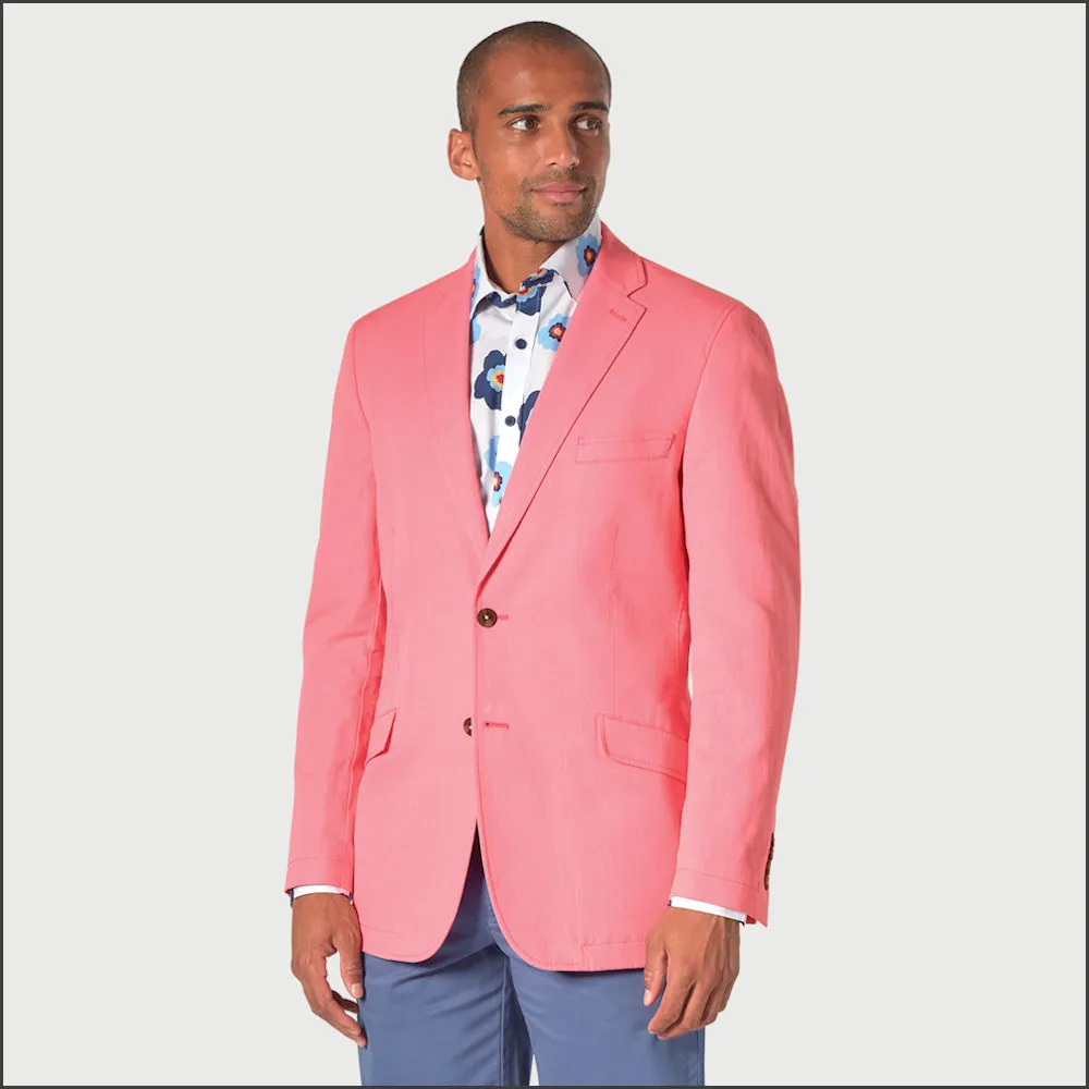 Tatton Pink Cotton Cruise Jacket from Brook Taverner-