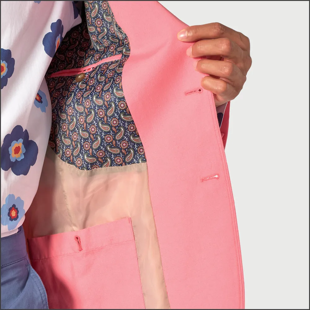 Tatton Pink Cotton Cruise Jacket from Brook Taverner-