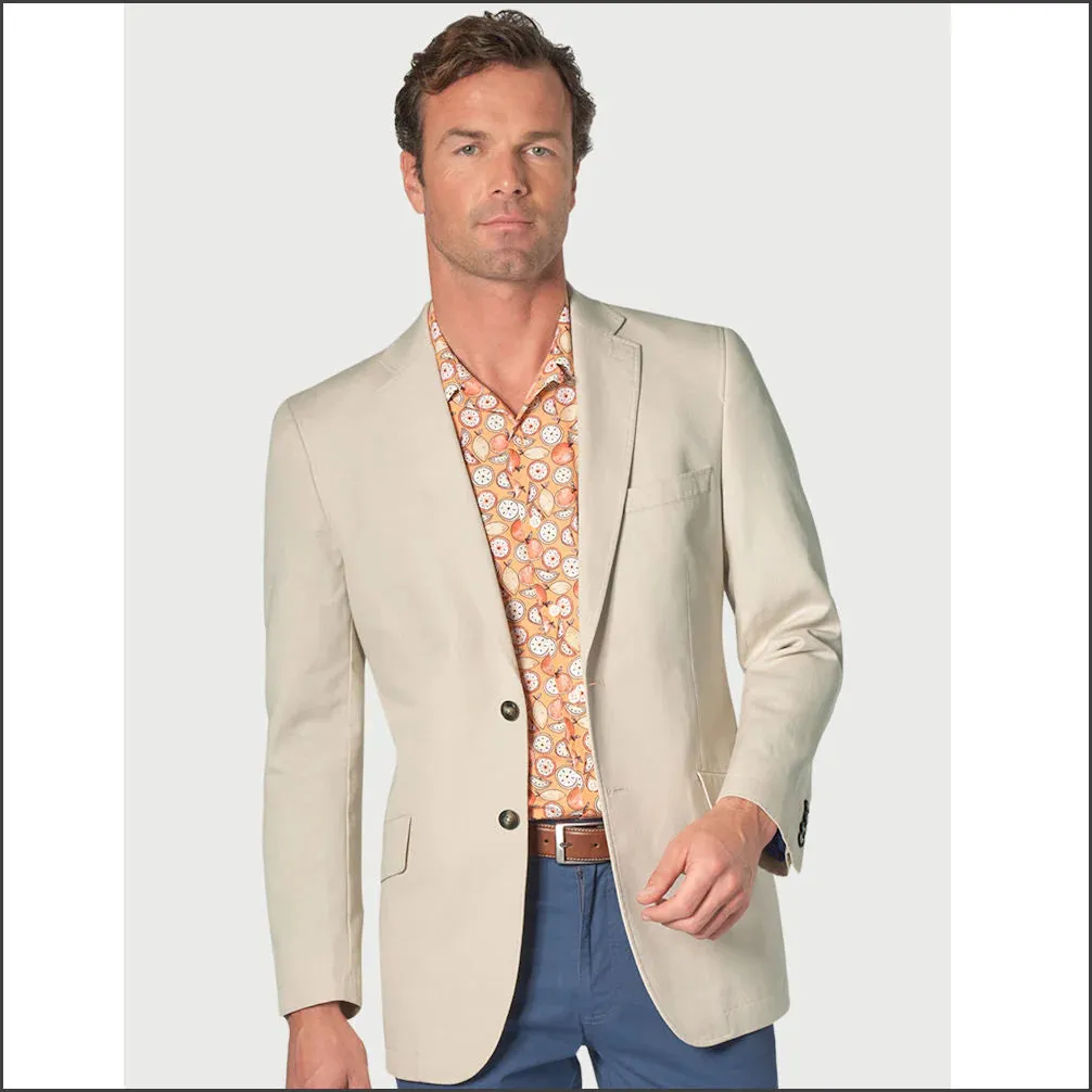 Tatton Stone Cotton Cruise Jacket from Brook Taverner-