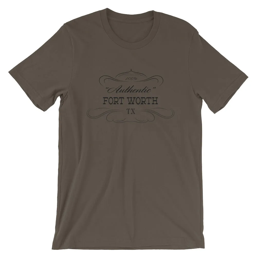 Texas - Fort Worth TX - Short-Sleeve Unisex T-Shirt - Authentic