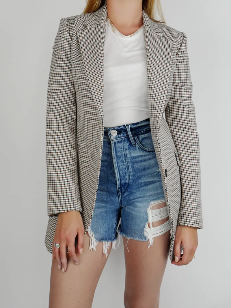 THEORY Fremont Plaid Blazer