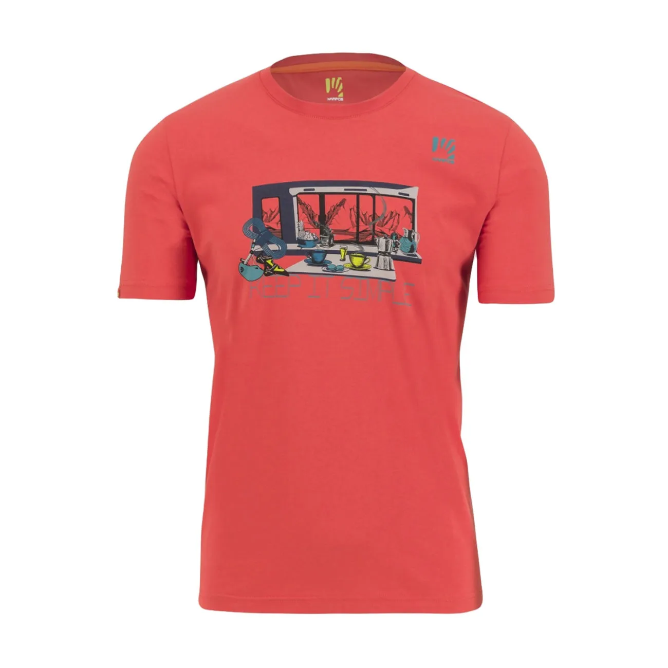 TSHIRT ANEMONE Uomo Paprika