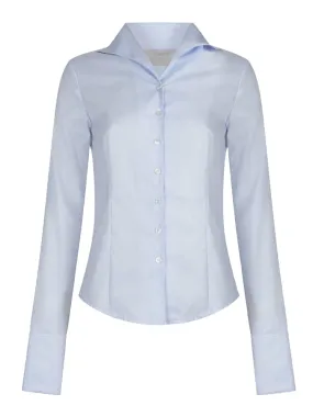 Tulip Shirt                             Baby Blue Herringbone