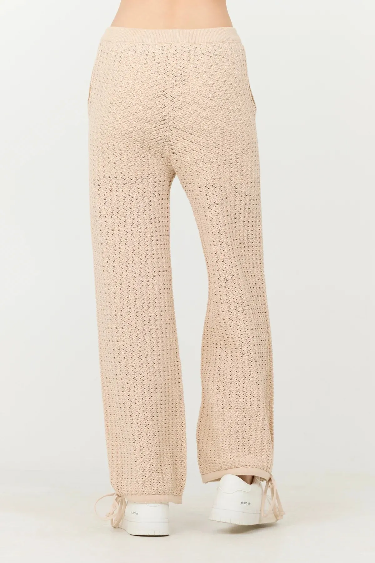 Vintage Havana Open Crochet Cargo Pant