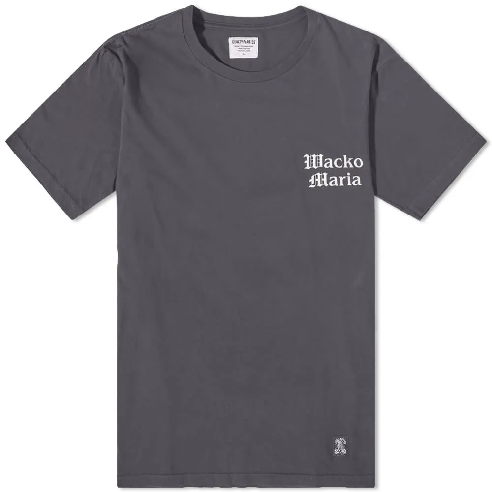 Wacko Maria x Time Lehi Standard Crew T-ShirtBlack