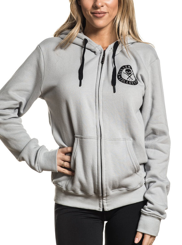 Women's Badge Of Honor Zip Fleece Hoodie