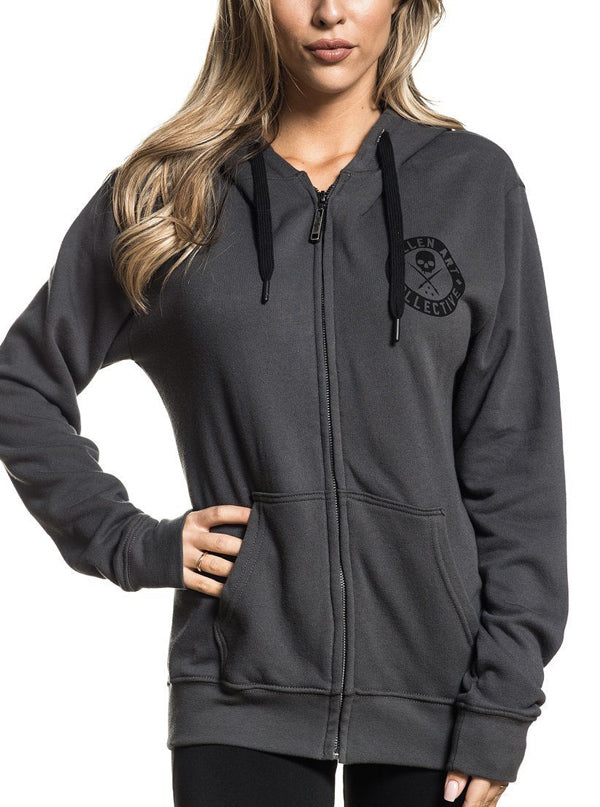 Women's Badge Of Honor Zip Fleece Hoodie