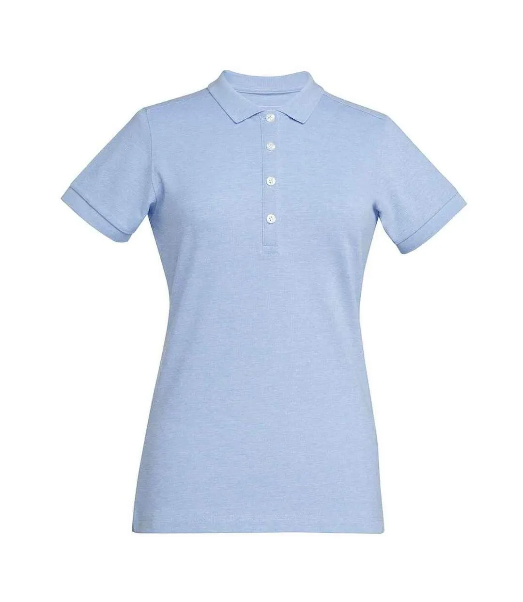 Womens/ladies arlington cotton polo shirt sky blue marl Brook Taverner