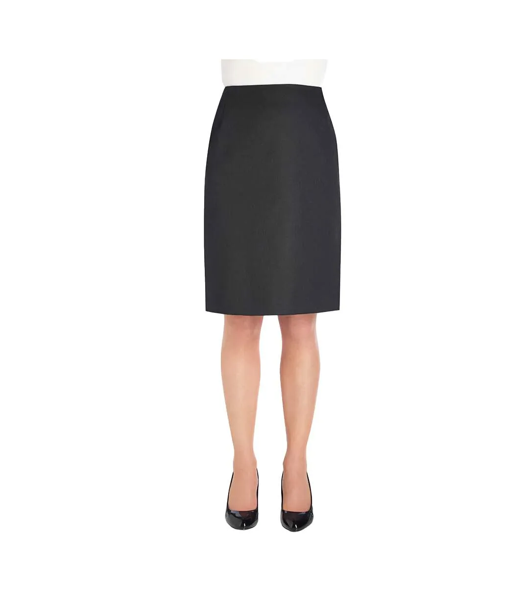 Womens/ladies concept sigma skirt navy Brook Taverner