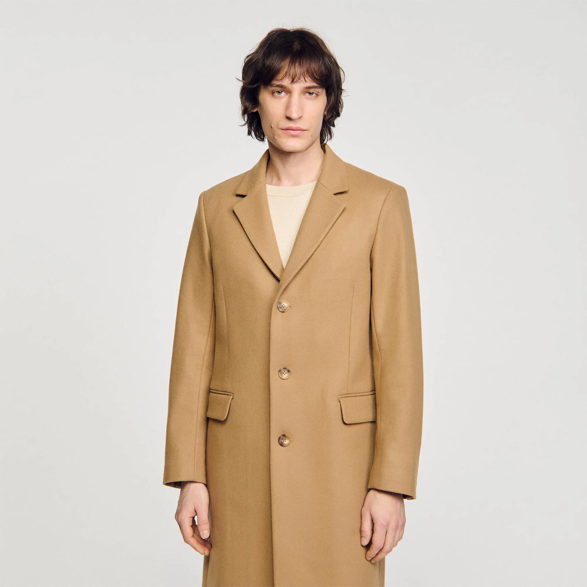 Wool broadcloth coat