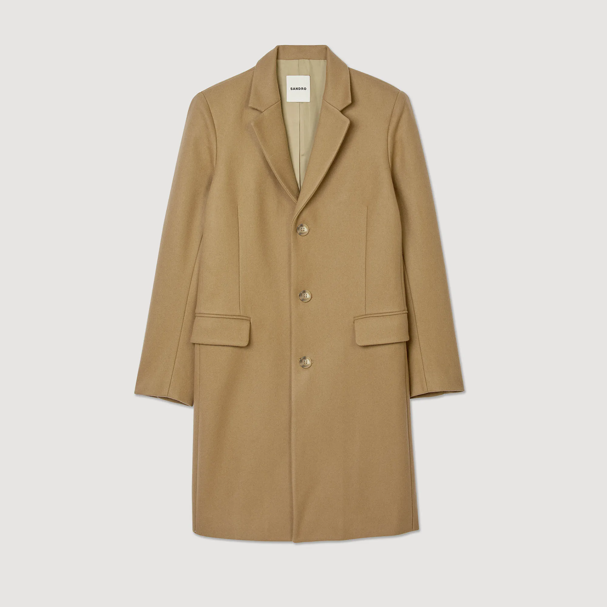 Wool broadcloth coat