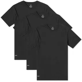 WTAPS Skivvies Crew T-Shirt - 3 PackBlack