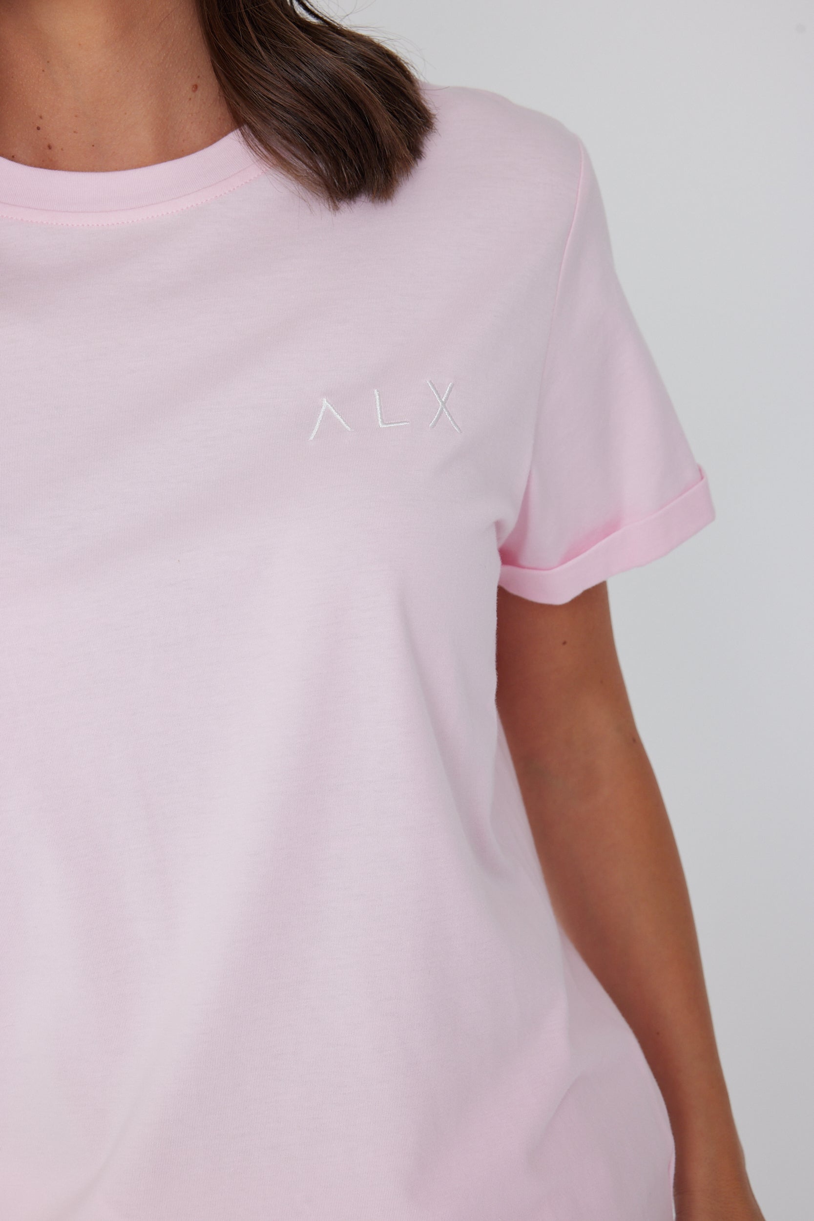 Λ L X Crew T-Shirt Pink