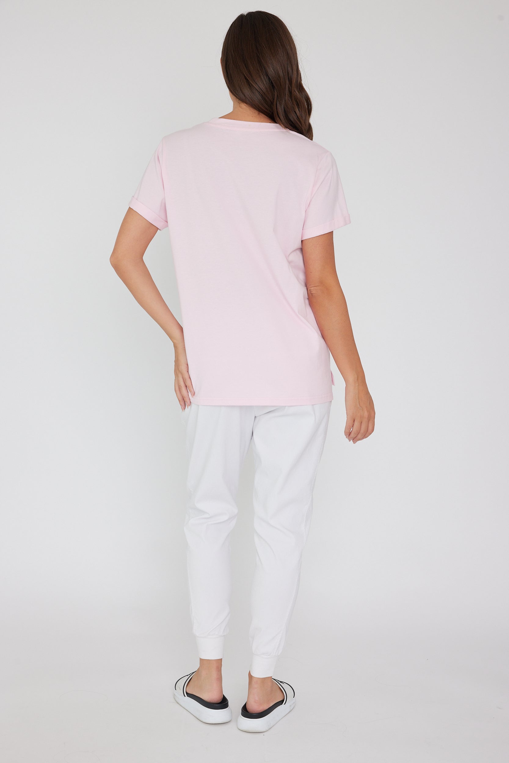 Λ L X Crew T-Shirt Pink